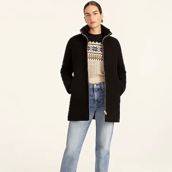 J Crew Wool Lodge Coat NWT Tall 2 - Picture 3 of 7